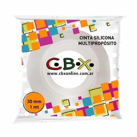 CINTA DE SILICONA AUTADHESIVA BIFAZ DE 10MM X 1METROS