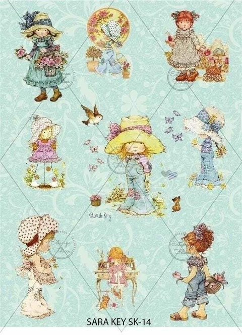 LAMINA DE DECOUPAGE ESTAMPA FELICCE SK-14