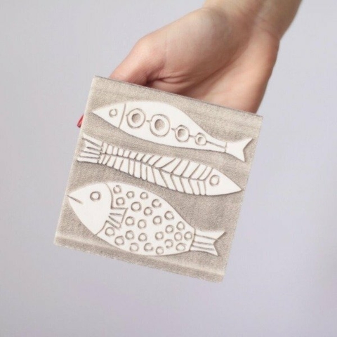 Sello peces 10X10CM