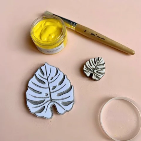 Sello Hoja Monstera 4X4CM