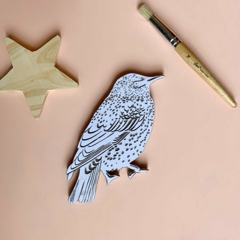 Sello Pajarito Hornero 15cm x 16cm