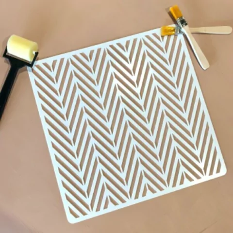 Stencil ZIG ZAG 30X30CM