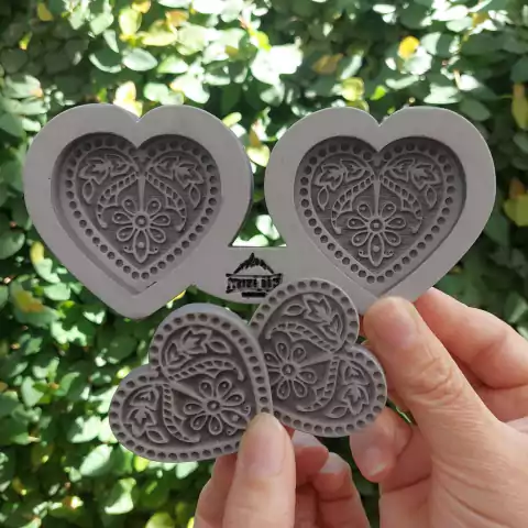 Molde Corazones + Sellos 5X5cm c/u - comprar online
