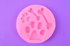 MOLDE SILICONA HUELLA 7CM APROX