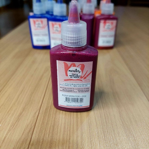 TINTA INDELEBLE AL AGUA X 25CC ROSA