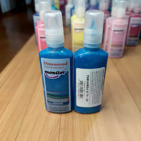 DIMENSIONAL RELIEVE TURQUESA GLITTER X 40CC