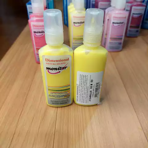 DIMENSIONAL RELIEVE AMARILLO BRILLANTE X 40CC