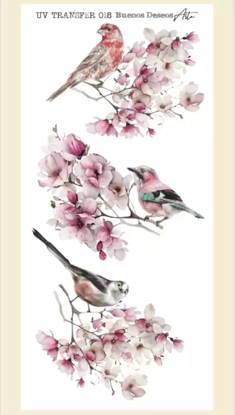 Transfer uv BUENOS DESEOS 20X10CM COD.018