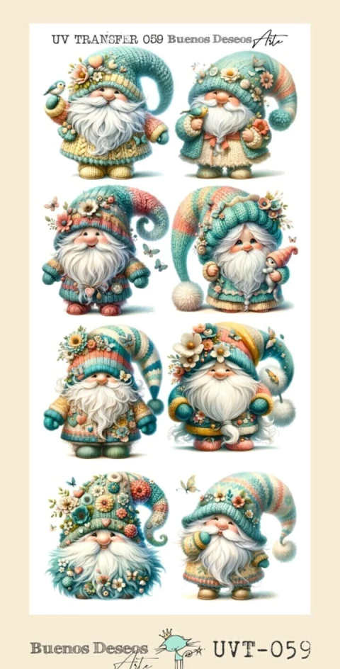 Transfer uv BUENOS DESEOS 20X10CM COD.059