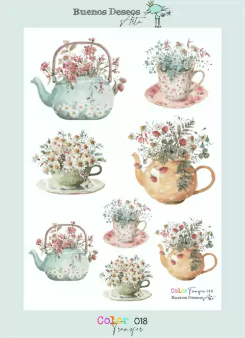 Transfer Color A4 Buenos Deseos COD.018