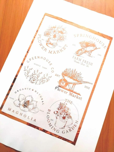 FOIL STAMPING COBRE BUENOS DESEOS A4 COD.030