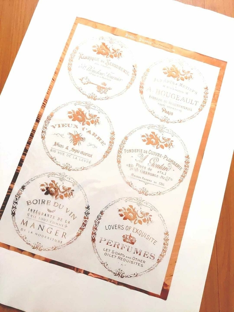 FOIL STAMPING COBRE BUENOS DESEOS A4 COD.004