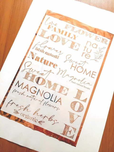 FOIL STAMPING COBRE BUENOS DESEOS A4 COD.095