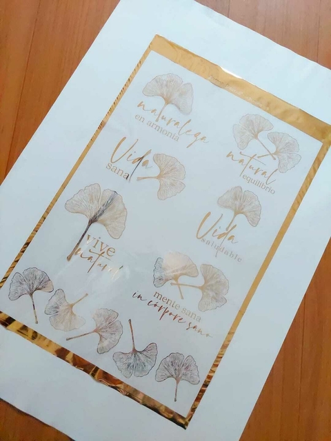 FOIL STAMPING DORADO BUENOS DESEOS A4 COD.025