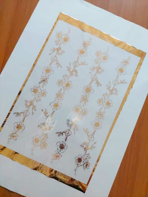 FOIL STAMPING DORADO BUENOS DESEOS A4 COD.043