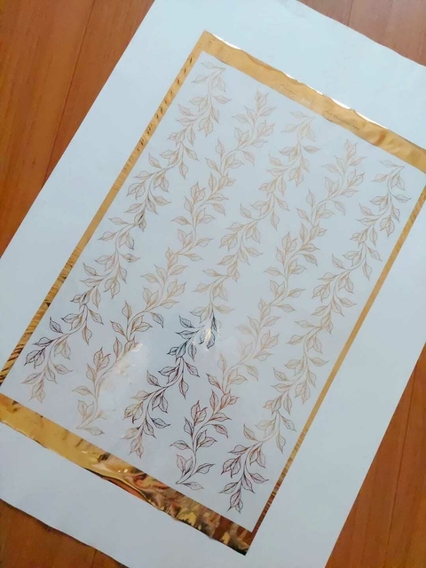 foil stamping dorado buenos deseos A4 COD.044