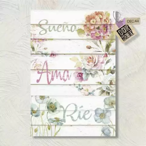 Papel para decoupage a4 our hobby COD 164