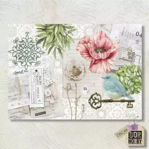 Papel para decoupage a4 our hobby COD 502