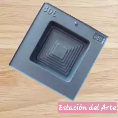 MOLDE 12CM P/PORTAVELAS Y MAS (PARA USAR CON CEMENTO, RESINA ECOLOGICA, YESO) COD 308 - Estación del Arte 