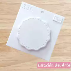 MOLDE BASE 10CM P/POSAVASO/PORTAVELAS Y MAS (PARA USAR CON CEMENTO, RESINA ECOLOGICA, YESO) COD 336 en internet