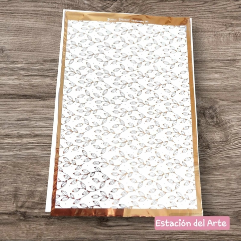 FOIL STAMPING DORADO BUENOS DESEOS A4 COD.048