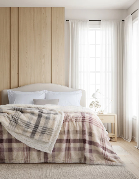 Imagen de Frazada doble corderito estampado Berna – 1½ Plaza