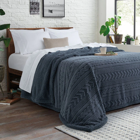 Cubrecama doble corderito jacquard Roma – 2½ Plazas en internet