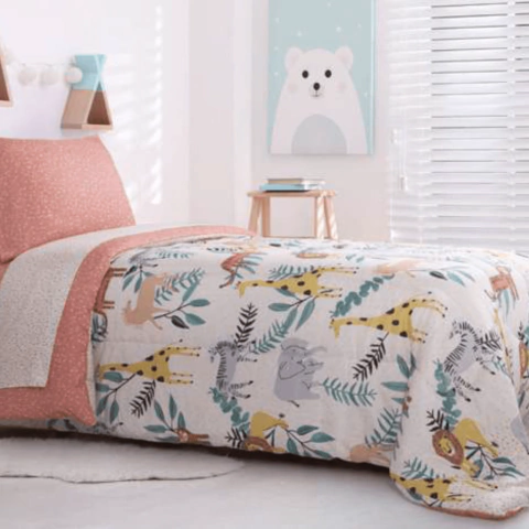 Acolchado/Sabanas Jungle Natural