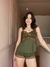 Baby Doll Bia - Verde com dourado - loja online