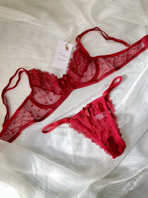 Conjunto Cora - Vermelho