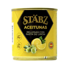 ACEITUNAS STABZ 200G RELLENAS CON LIMÓN (Origen España)