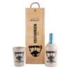 Wooden Pack Gin Knut Hansen x 0,50lt. + Vaso Cerámico.