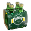 Perrier Agua Mineral Carbonatada con Gas Botella x 330ml. PACK x 4UND.