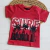 Remera manga corta "Surf" (Roja)