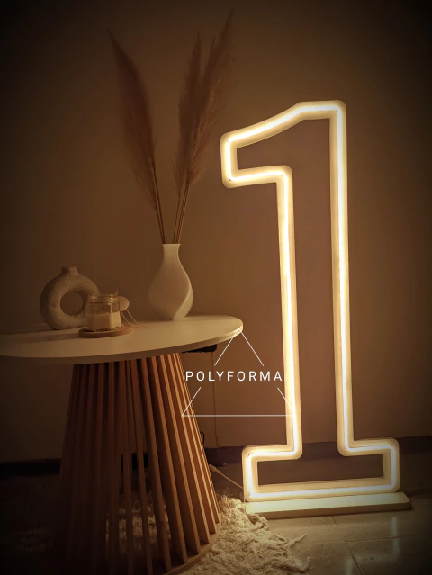 Numero NEON 100cm de alto