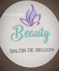 Logo corpóreo circular personalizado - POLYFORMA