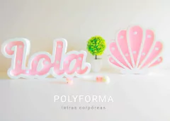 Nombre 4 letras 20cm con luz - comprar online