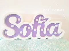 Nombre 5 letras + Animalito a elección - POLYFORMA