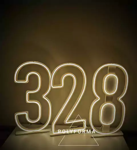 Numero NEON 50cm de alto