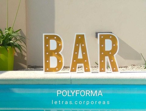 Letra XL 50cm de alto con luz