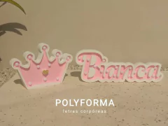 Nombre 6 letras 20cm de alto con luz - POLYFORMA