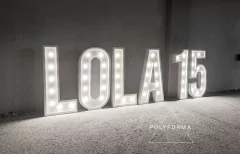 Letra XL 60cm de alto con luz