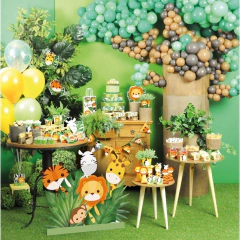 Display de Mesa Silhueta Decorativa Safari 04 Unidades Decoração de mesa Festa Safari Bichos na internet