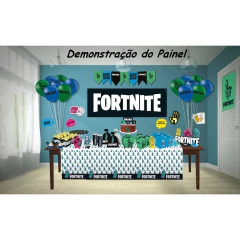 Painel Gigante Festa Fortnite Painel de Parede Decoração Aniversário Vídeo Game Jogo Fortnite - comprar online