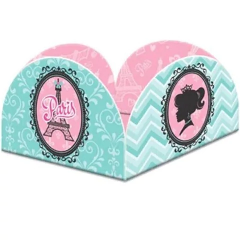 Porta Forminha Festa Paris 50 UNIDADES Forminha de Doce Aniversário Tema Paris