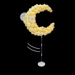 Arco de Balões Suporte com Base coluna conjunto suporte de balão de plástico suporte decorações de aniversário do bebê s - Festejando25