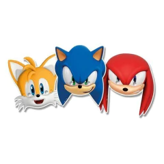Máscara Sonic Festa Sonic 6 Unidades - comprar online