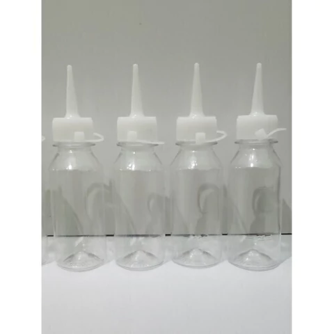 Frascos Plástico para Tintas Com Bico Aplicador 100ml 1 UNIDADE