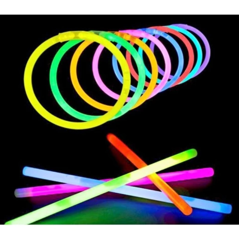 Pulseira Néon 100 Unidades Pulseira Festa Neon Balada e Festas