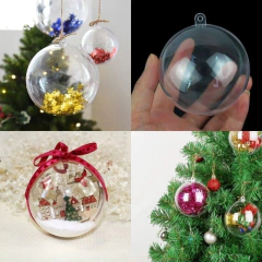 Bola Acrílico Transparente 7cm 01 UNIDADE Esfera Transparente Bola de Natal Personalizada Bola Cirstal na internet